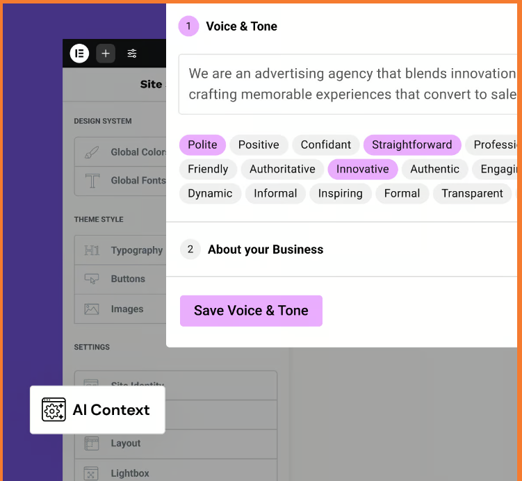Elementor AI Context